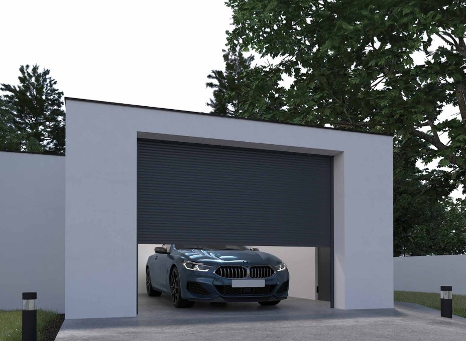 Portes de garage enroulables motorisées — Reno Global Pro